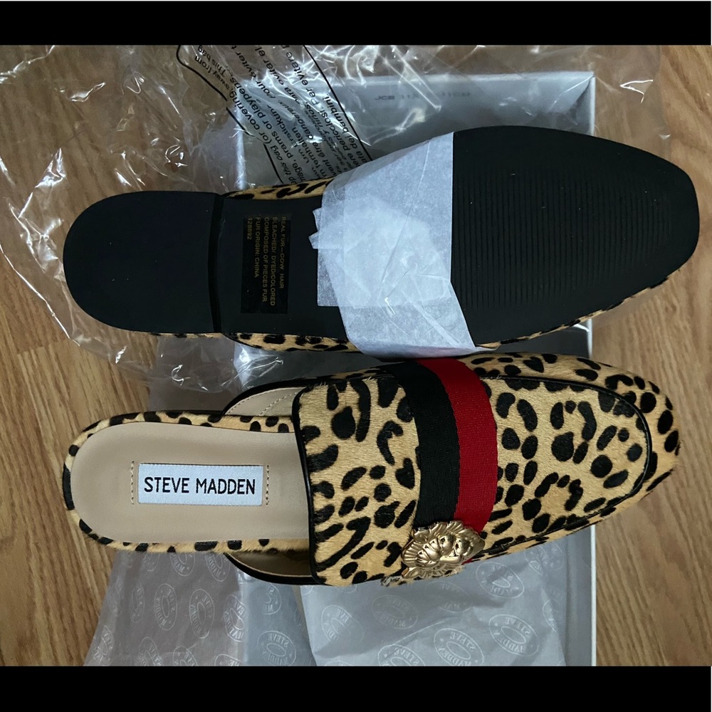 Steve Madden Karisma Leopard Mules
